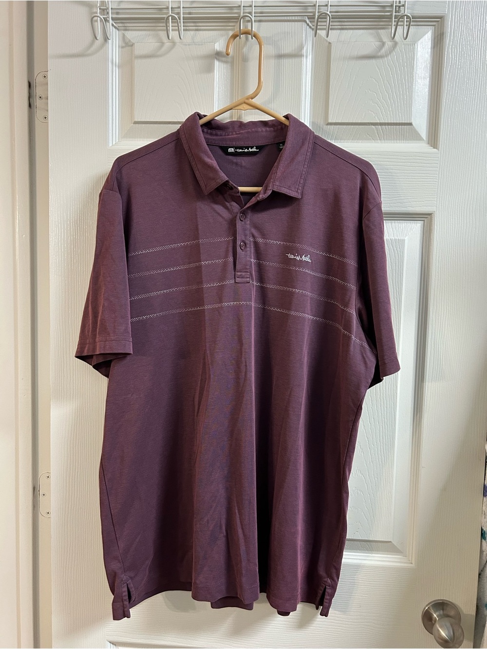 Travis Mathew Men’s Plum Polo Shirt